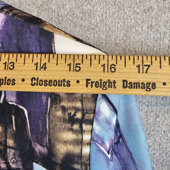 Alberto Makali Vintage Open Blazer Cuff Sleeve Abstract Artsy Funky Multicolor L - Picture 7 of 12